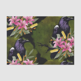 Aquarell Blumen Floral Raven Botanicals Seidenpapier