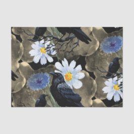 Aquarell Blumen Floral Raven Botanicals Seidenpapier