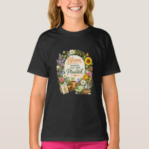 Aquarell-Blumen-Garten-Inspirationsdesign T-Shirt