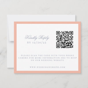 Aquarell Blumen Gartenparty Wappen Hochzeit RSVP Karte