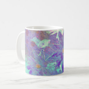 Aquarell-Blumen Kaffeetasse