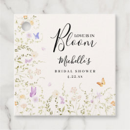 Aquarell Blumen Liebe in Blüte Brautparty Geschenkanhänger