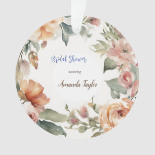 Aquarell-Blumen-Minimal-Brautparty Ornament