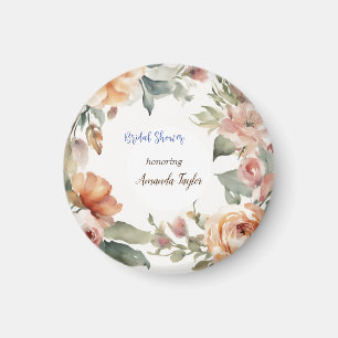 Aquarell Blumen Minimal Bridal Shower Magnet