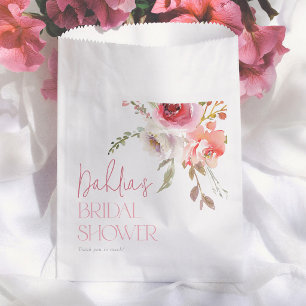 Aquarell-Blumen Moderne Brautparty Geschenktütchen
