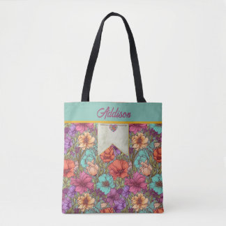 Aquarell Blumen Orange Aqua Creme Rose Botanisch