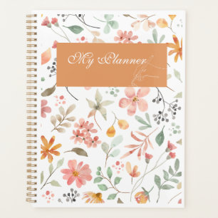 Aquarell-Blumen-Planer Planer