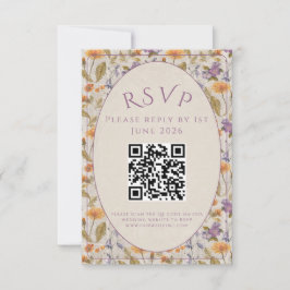 Aquarell-Blumen - RSVP-Karte RSVP Karte
