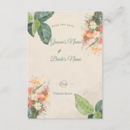 Aquarell-Blumen-Save-the-Date-Karte Einladung