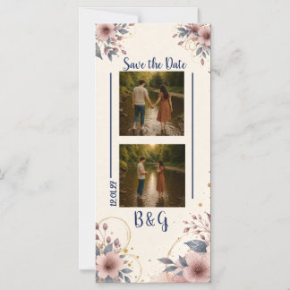 Aquarell-Blumen-Save-the-Date-Magnet Magneteinladung