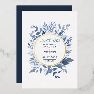 Aquarell-Blumen-Save-the-Date-Skript Folieneinladung