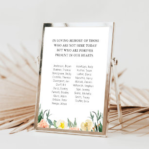 Aquarell-Blumen-Schulwiedervereinigungsgedenkstätt Poster