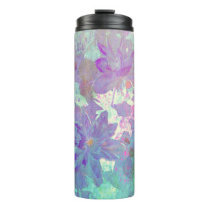 Aquarell-Blumen Thermosbecher