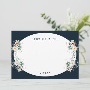Aquarell-Blumen-Traum-Dankeskarten Dankeskarte