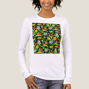 Aquarell-Blumen-und-Frucht-Blumenmuster-23768 Tri-Blend Shirt