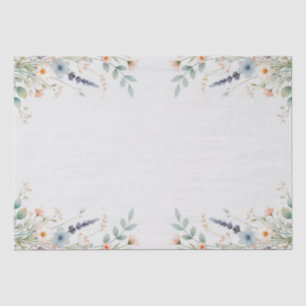 Aquarell-Blumen-Wildblumen-Frühlings-Hochzeit Seidenpapier
