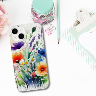 Aquarell-Blumen Wildblumen Weiblich Trendig Case-Mate iPhone Hülle