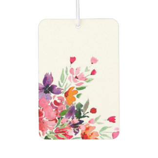 Aquarell-Blumen-Zweig Autolufterfrischer
