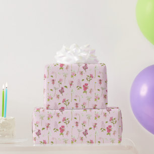 Aquarell-Blumenfee Geschenkpapier