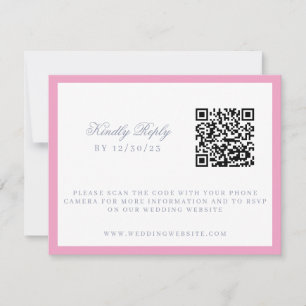 Aquarell Blumengarten Party Wappen Hochzeit RSVP Karte