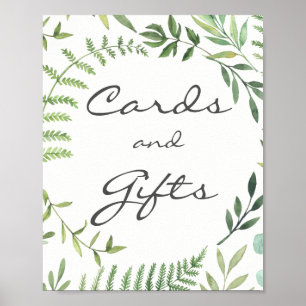 Aquarell-Blumenkarten Und Geschenke Hochzeitsposte Poster