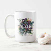 Aquarell-Blumenliebe Versagt Nie Schrift