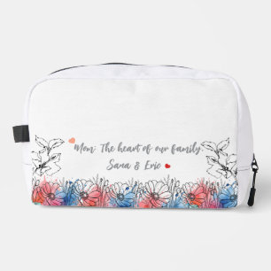 Aquarell-Blumenmodernes Geschenk für Mama mit Zita Waschbeutel