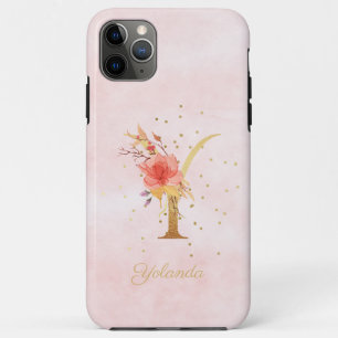 Aquarell-Blumenmonogramm Name Anfangsbuchstabe Y B Case-Mate iPhone Hülle