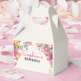 Aquarell-Blumenmuster Geschenkschachtel