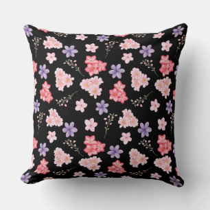 Aquarell-Blumenmuster  Kissen
