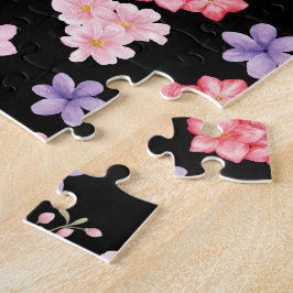 Aquarell-Blumenmuster Puzzle
