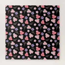 Aquarell-Blumenmuster  Puzzle