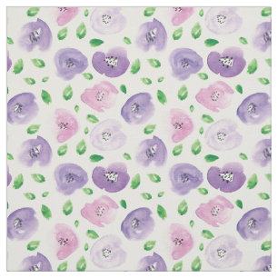 Aquarell-Blumenmuster Stoff