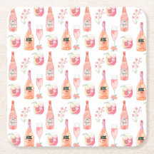 Aquarell Blumenmuster und Rose Weindesign.