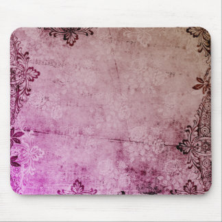 Aquarell-BlumenSchmutz KRW Burgunder Mousepad