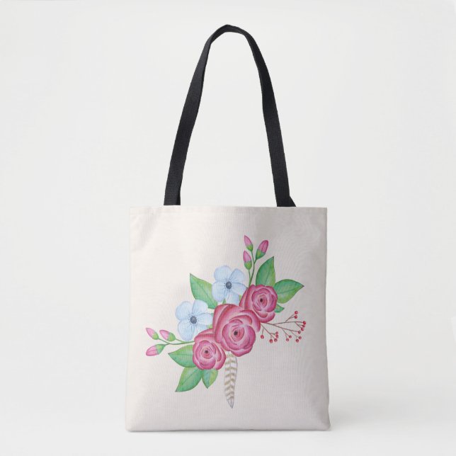 Aquarell-Blumenstrauß (Vorderseite)