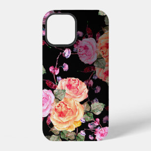 Aquarell-Blumenstrauß mit Blumen Haricot auf iPhone 12 Hülle