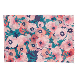 Aquarell-Blumenstrauß: Vintage-Pfingstrosen. Kissenbezug