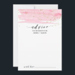 Aquarell Blush Pink und Gold Baby Dusche Hinweiskarte<br><div class="desc">Die Babydusche ist in Rosa und Gold gehalten und eignet sich hervorragend für eine kleine Dusche. Das luxuriöse feminine Design besticht durch eine hellrosa Aquarelltextur mit einem Hauch von Imitaten aus goldenen Glitzer-Staub und einem eleganten Kalligraphie-Script-Schriftart. Bitte beachten Sie: Dieses Design enthält keinen echten Gold-Glitzer. Es ist eine qualitativ hochwertige...</div>