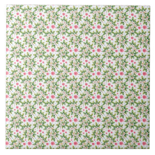 Aquarell-Blütenzweig-Blumenmuster Fliese