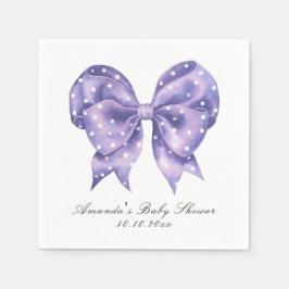 Aquarell-Bogen-Polka-Punkt-Baby-Party Serviette