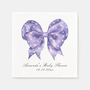 Aquarell-Bogen-Polka-Punkt-Baby-Party Serviette