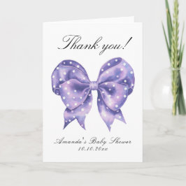 Aquarell-Bogen-Polka-Punkt-Baby-Shower-Dankeschön Dankeskarte