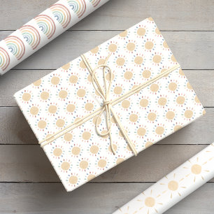 Aquarell Boho Baby Geschenkpapier Set