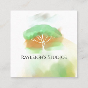 Aquarell Boho Cottage Shabby Chic Visitenkarte