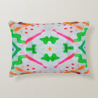 Aquarell Boho-Dekor. Boho Blaue Kissen. Aquarell Dekokissen
