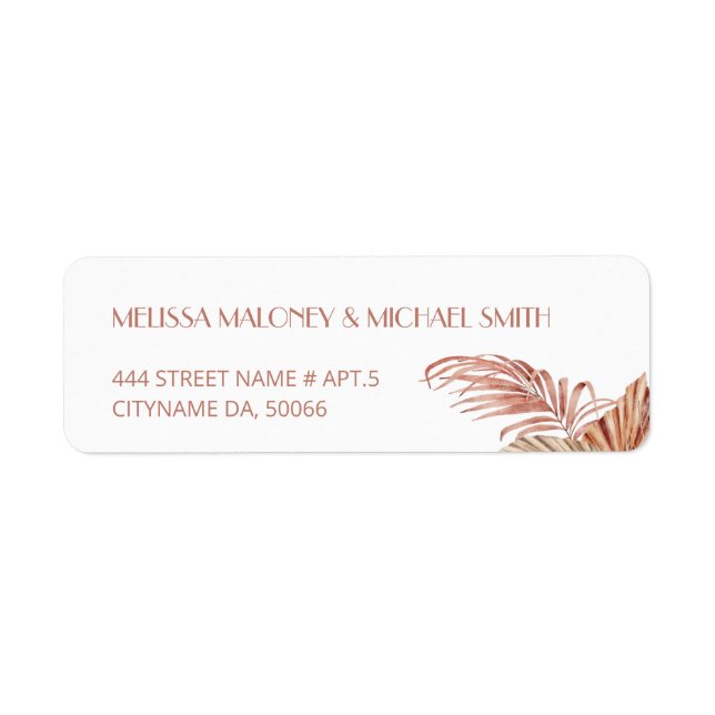 Aquarell Boho Floral Terrakotta (Vorne)