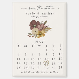 Aquarell Boho Neutral Save-the-Date-Magnet Magnet