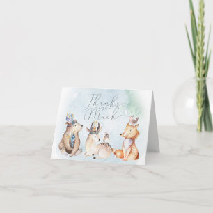 Aquarell Boho Tiere Baby Shower Danke schön