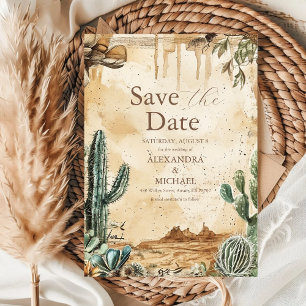 Aquarell Boho Western Save The Date